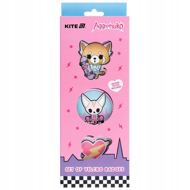 Zestaw naszywek na dla dzieci 3 szt Aggretsuko Kite