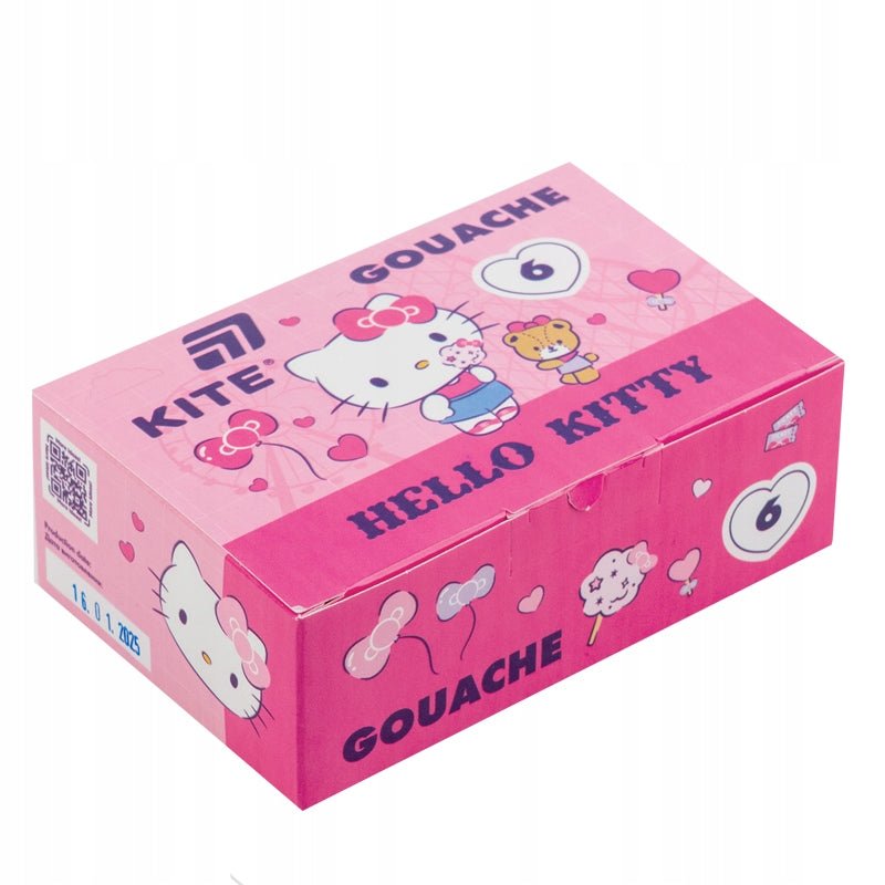 Farby gwasze 6 kolorów Hello Kitty Kite