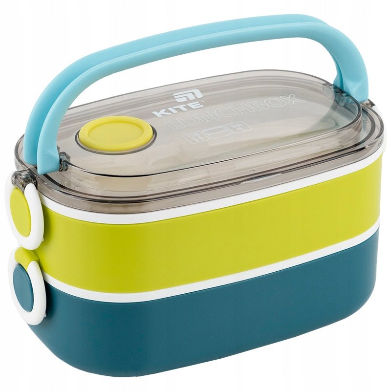 Pojemnik z klapką do podgrzewania w mikrofalówce i mocnymi zatrzaskami