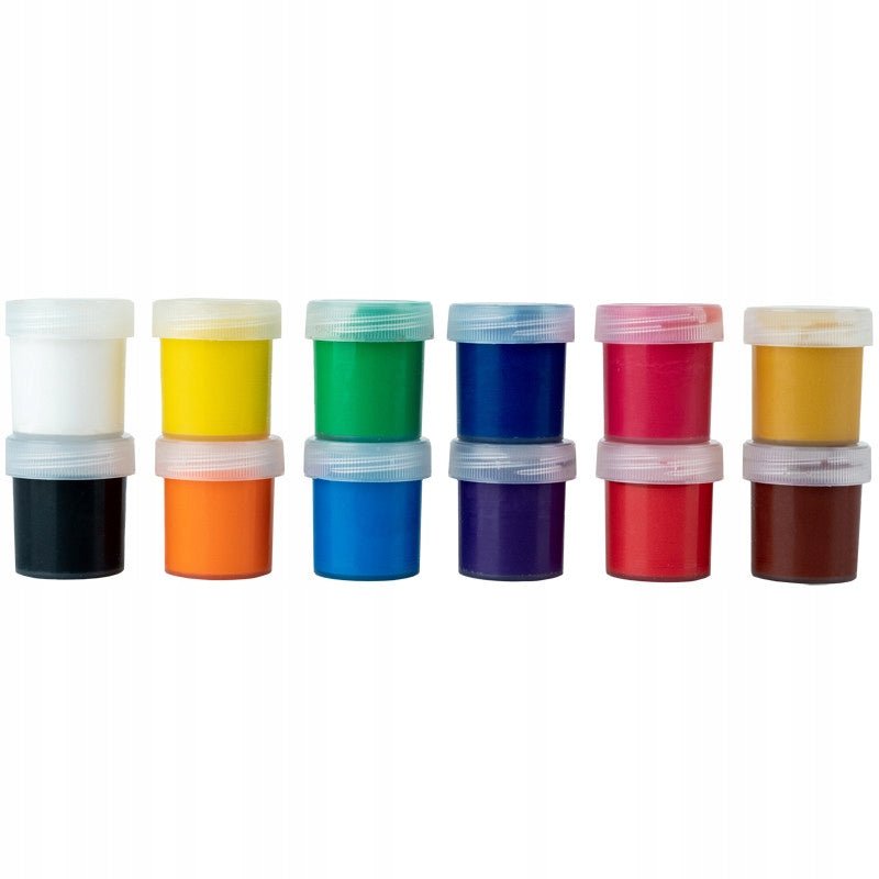 Farby gwasze zestaw 12 sztuk