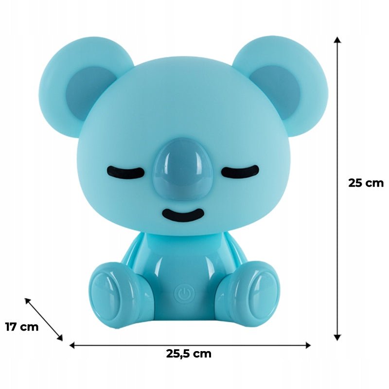 Rzmiar Niebieska koala lampa nocna