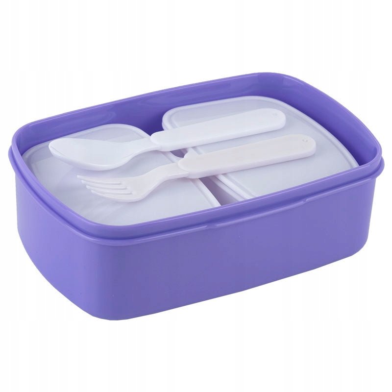 Lunchbox Śniadaniówka ze Sztućcami 750ml fioletowa Kuromi Kite