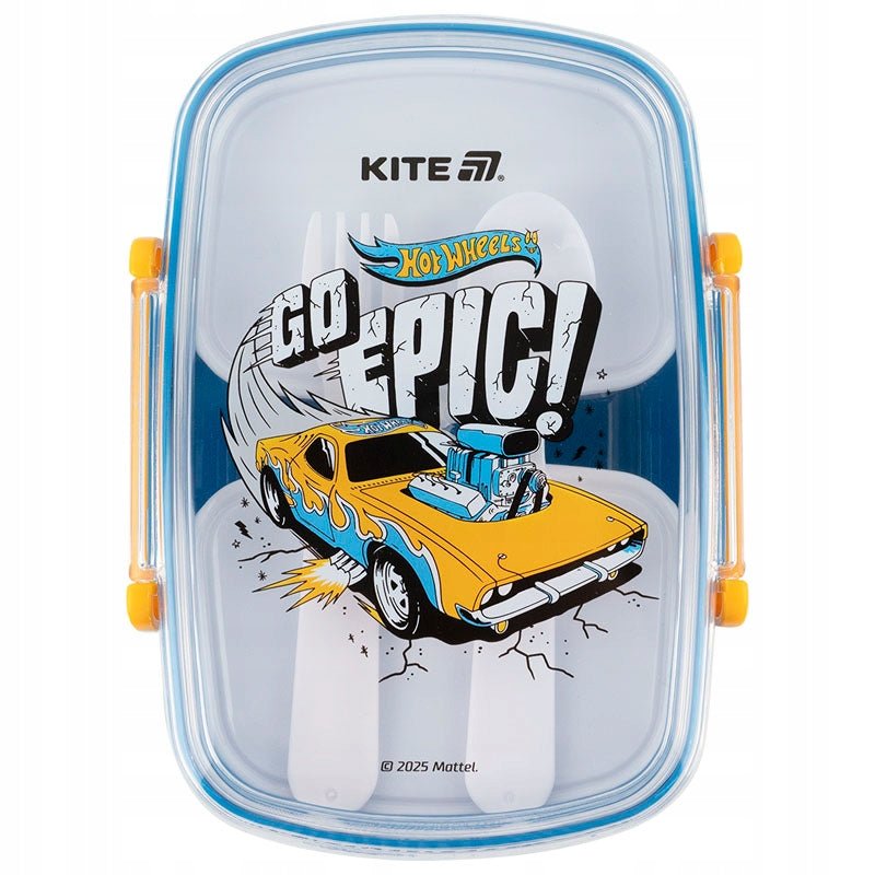 Lunchbox Śniadaniówka ze Sztućcami 750ml Hot Wheels Kite