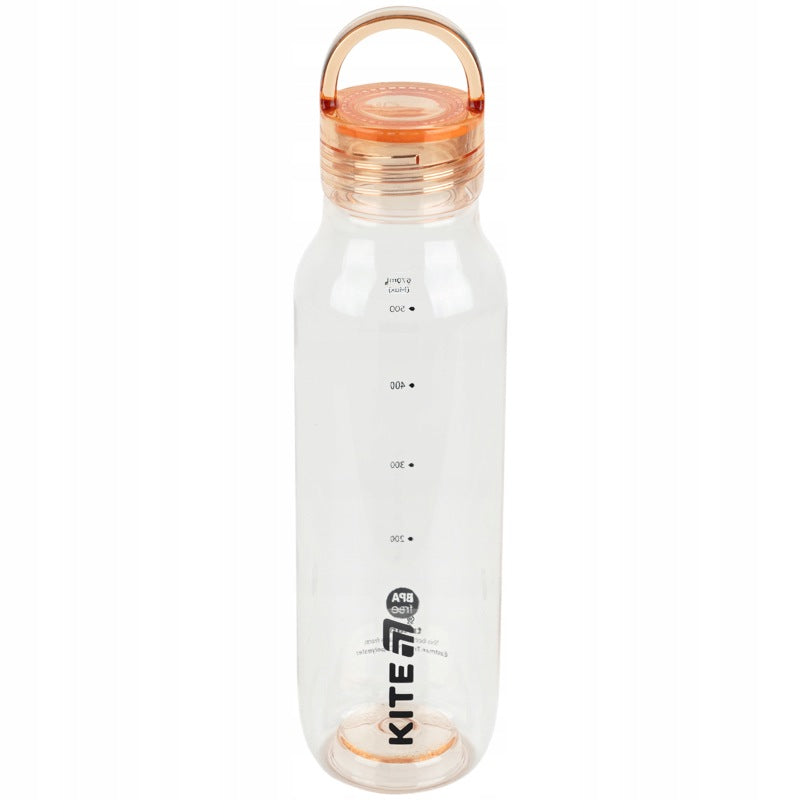 Pomarańczowa butelka przezroczysta na wodę tritan 670ml do szkoły Kite