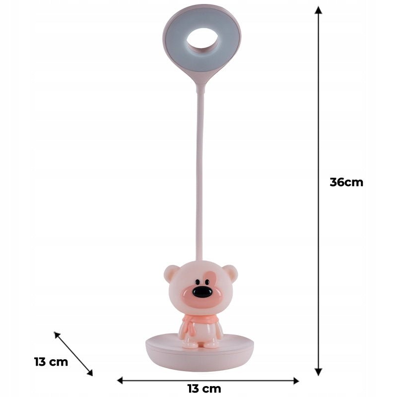 Rozmiar lampy na biurko mis rozowa