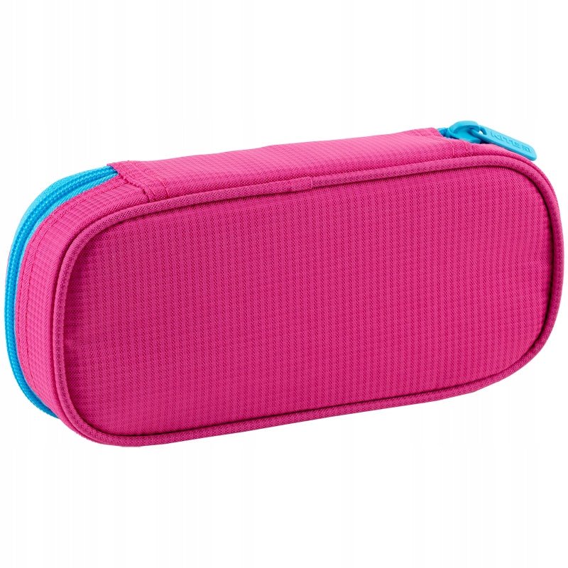 Piórnik szkolny saszetka dla dziewczynek różowy z kotkiem