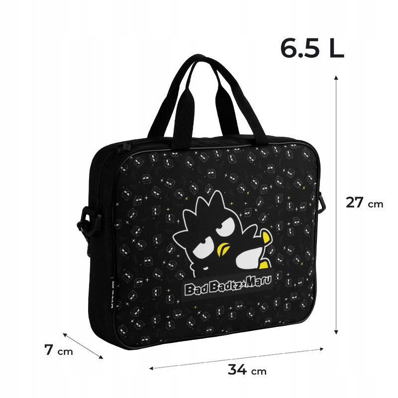 Pojemna teczka na dokumenty z nadrukiem Bad Badtz-Maru – wygodne przechowywanie prac i zeszytów.