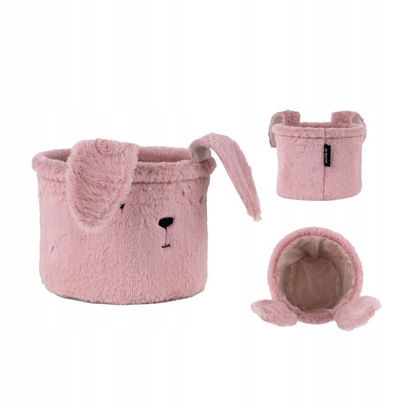 Kosz na zabawki pluszowy pojemnik organizer na drobiazgi królik rozmiar S