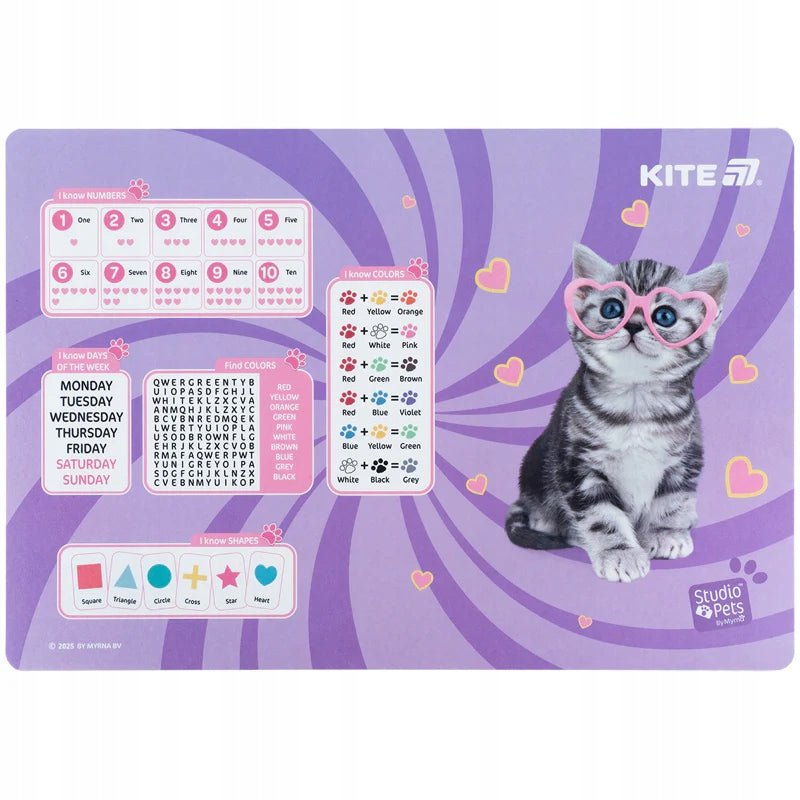 Podkładka na stół do prac plastycznych dla dzieci Studio Pets Kite