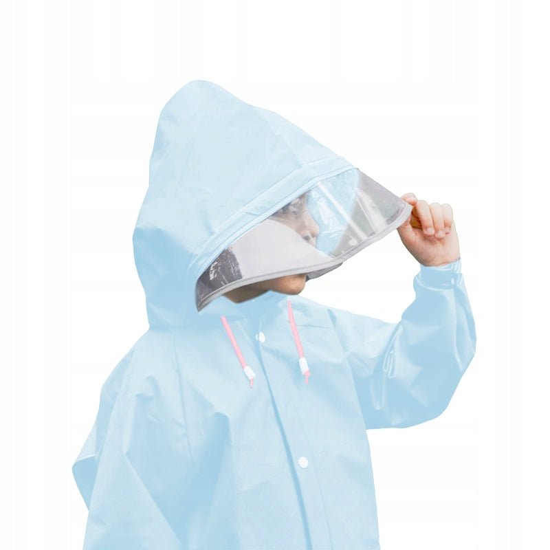 Płaszcz przeciwdeszczowy dla dzieci panda niebieski