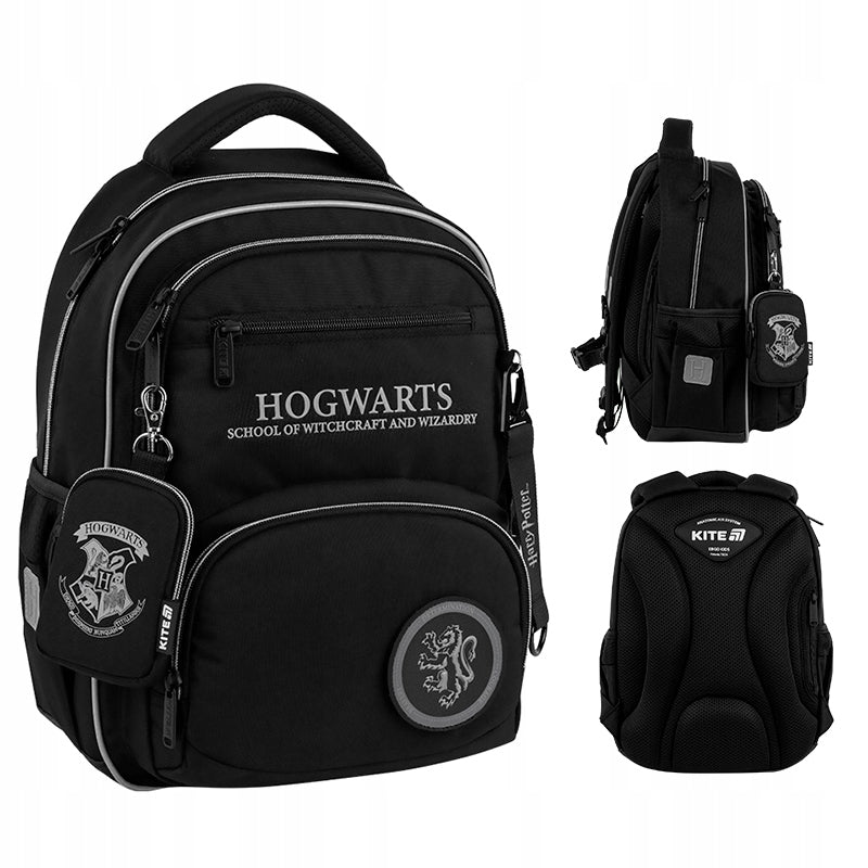 Wnętrze plecaka Harry Potter – przegródki na książki i piórnik