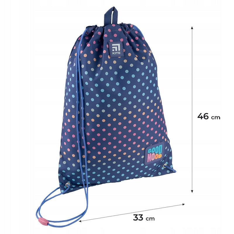 Worek plecak na buty kolorowe kropki