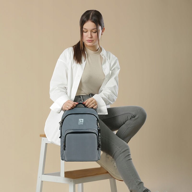 Plecak szkolny dla nastolatków szary