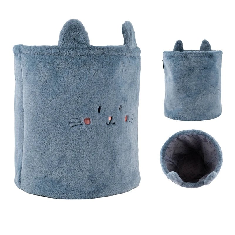 Kosz na zabawki pluszowy pojemnik organizer na drobiazgi kotek rozmiar L