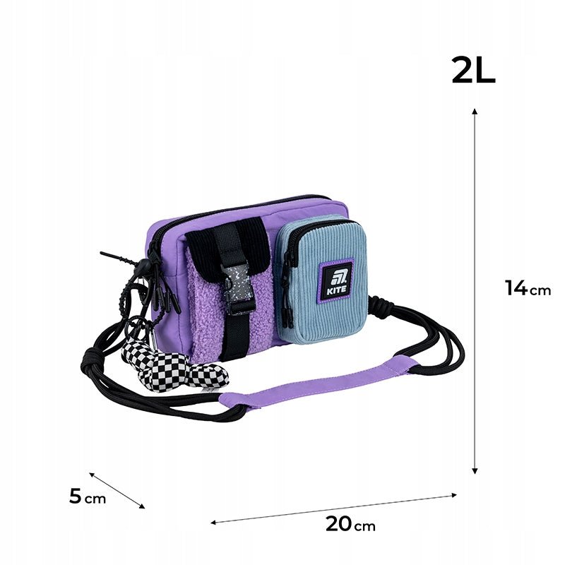 Torebka crossbody fioletowa młodzieżowa Kite