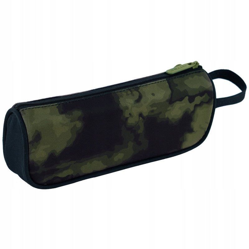 Piórnik szkolny saszetka dla chłopców khaki