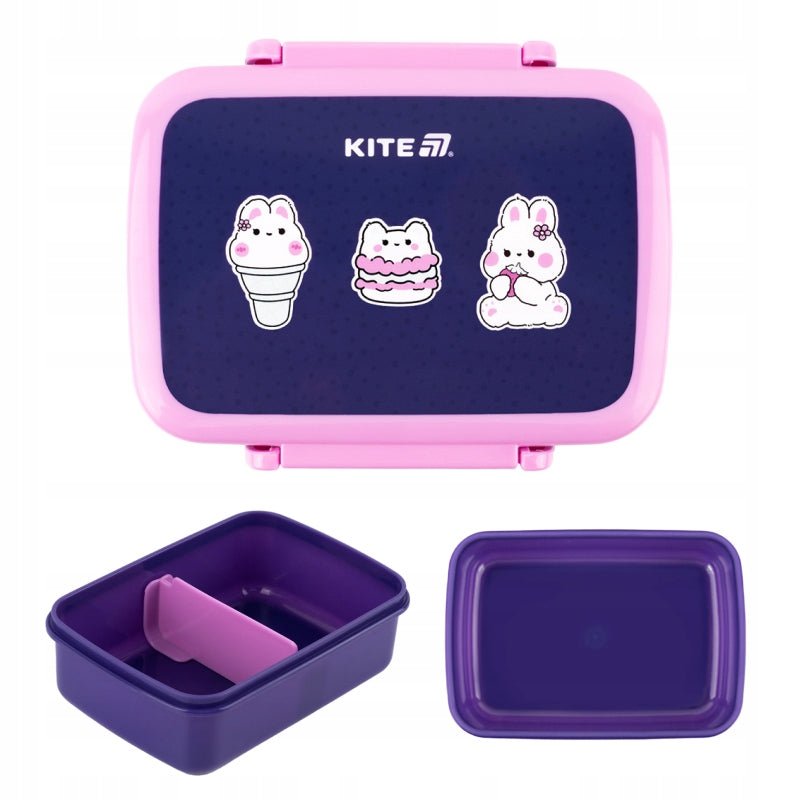 Śniadaniówka z przegródkami do szkoły dla dziewczyn 420ml