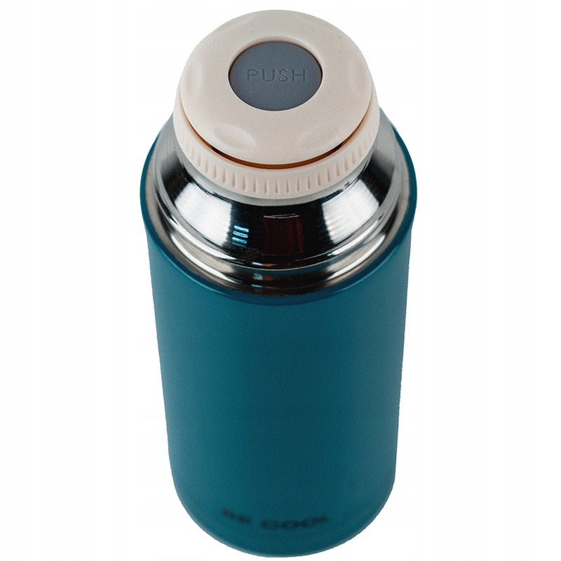 Termos z kubkiem metalowy 350 ml zielony