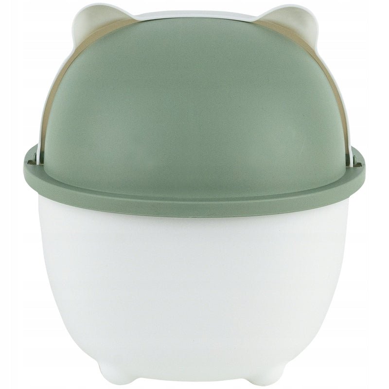 Kosz na śmieci na biurko dla dziecka zielony kosmos