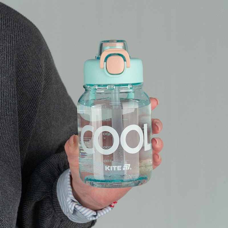 Bidon na wodę ze słomką 700 ml bpa free zielony Kite