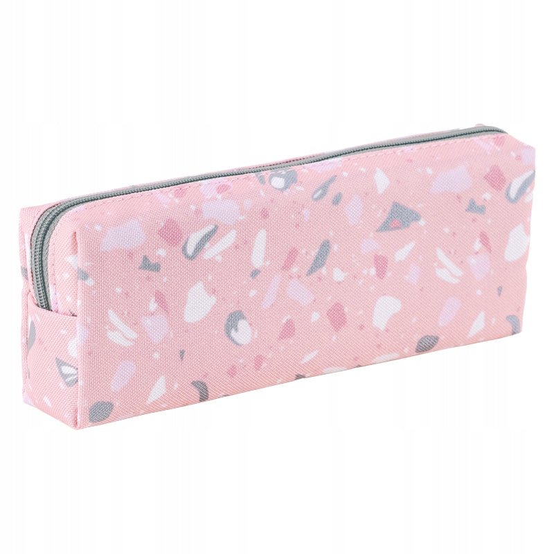 Piórnik saszetka dla dziewczynek różowy wzory