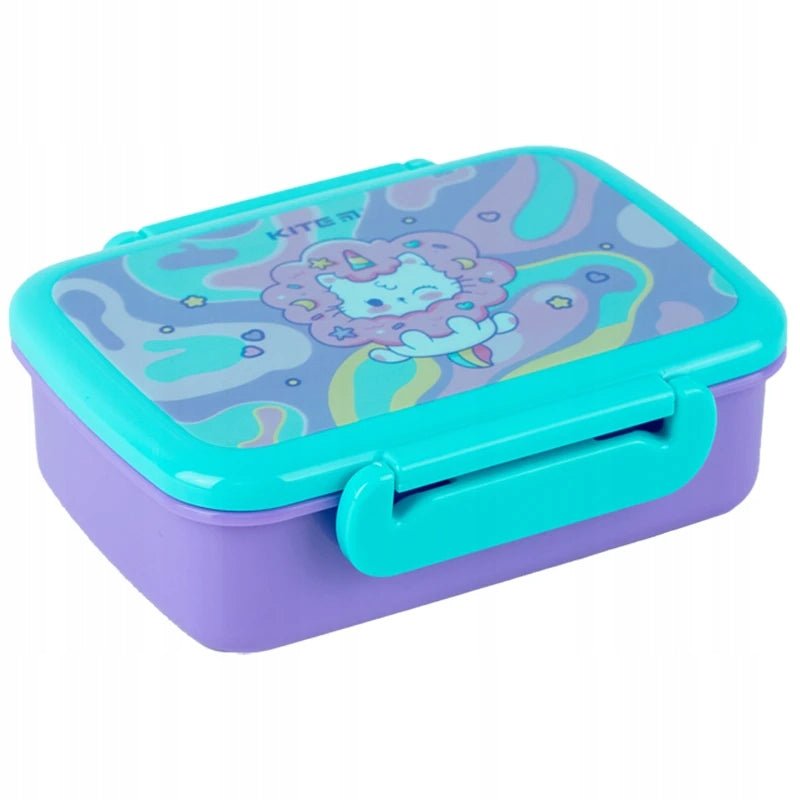 Snackbox dla dziewczynki z przegródkami 420 ml z kotkiem Kite