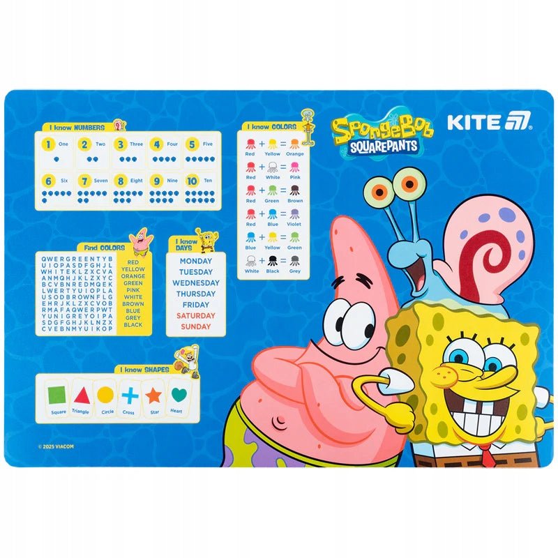 Podkładka na stół do prac plastycznych dla dzieci SpongeBob Kite