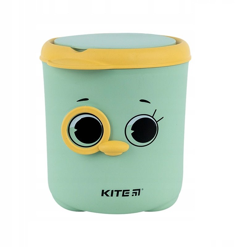 Kosz na śmieci na biurko dla dziecka zielony