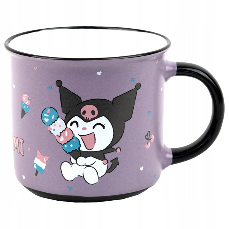 Kubek ceramiczny Kuromi 370 ml lilowy Kite