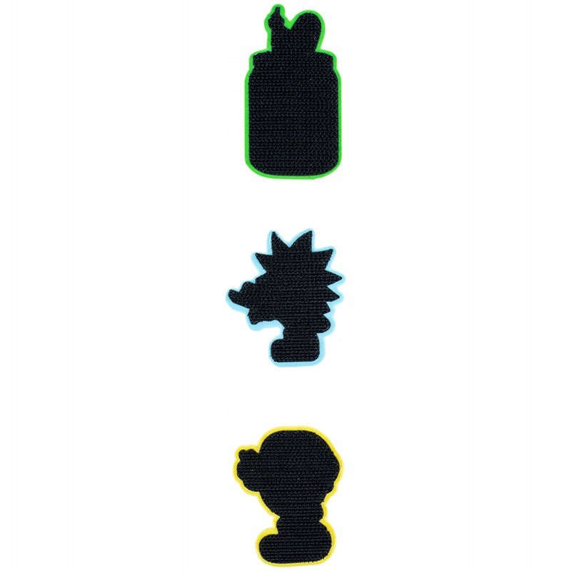 Naszywki na rzep emblemat 3 szt Rick and Morty KITE