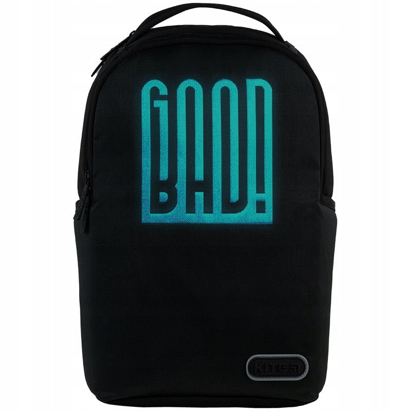 Plecak szkolny młodzieżowy czarny z napisem LED