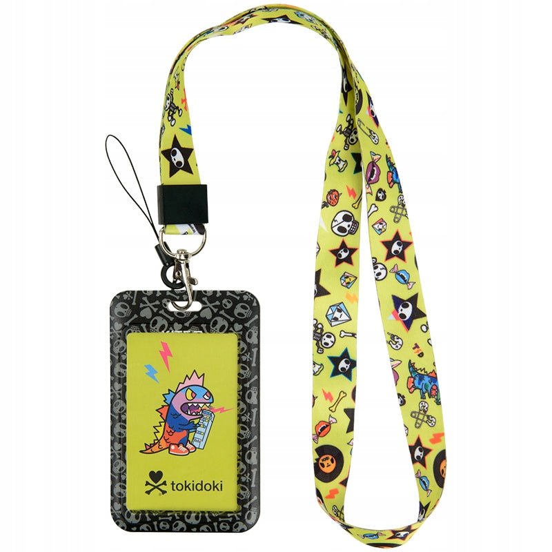 Identyfikator holder z taśmą Tokidoki żółty