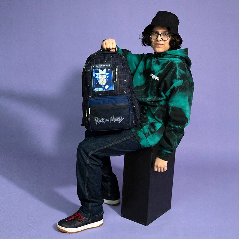Plecak młodzieżowy niebieski Rick and Morty
