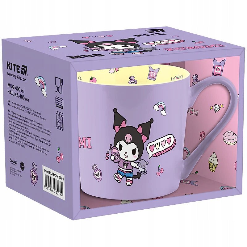 Kubek ceramiczny Kuromi 400 ml liliowy Kite