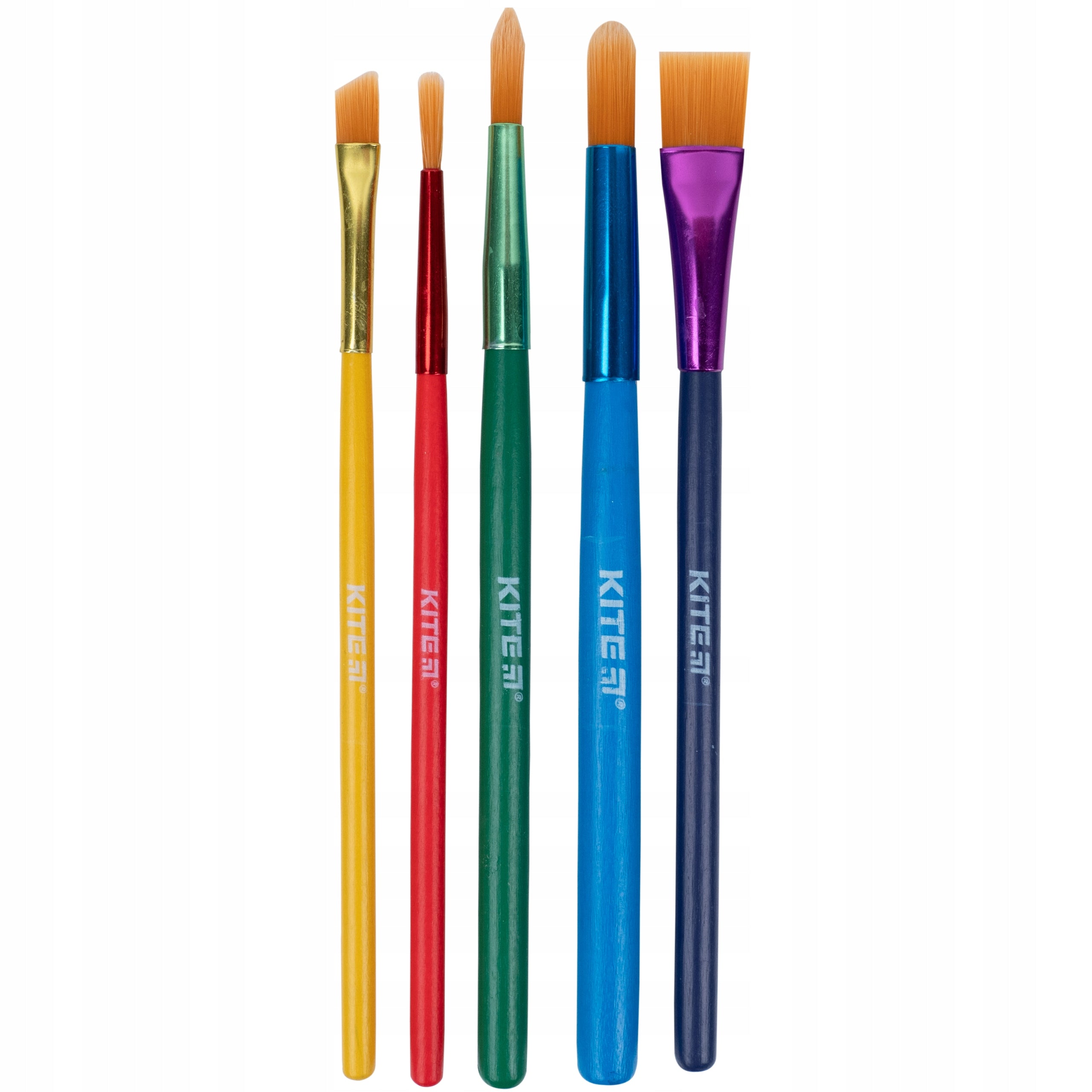 Pędzle malarskie artystyczne zestaw 5 sztuk