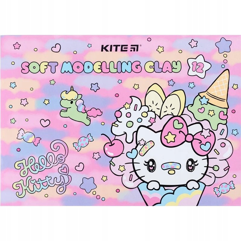 Plastelina 12 kolorów dla dzieci Hello Kitty