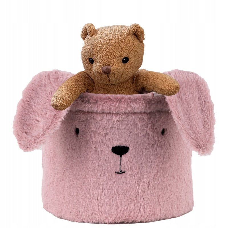 Kosz na zabawki pluszowy pojemnik organizer na drobiazgi królik rozmiar S