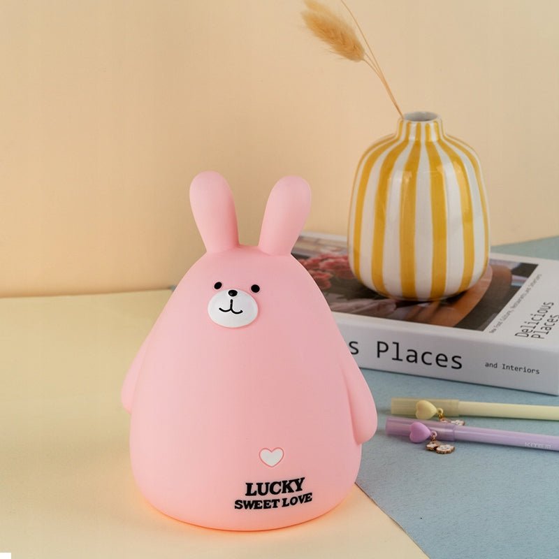 Skarbonka dla dzieci plastikowa otwierana różowy królik Kite