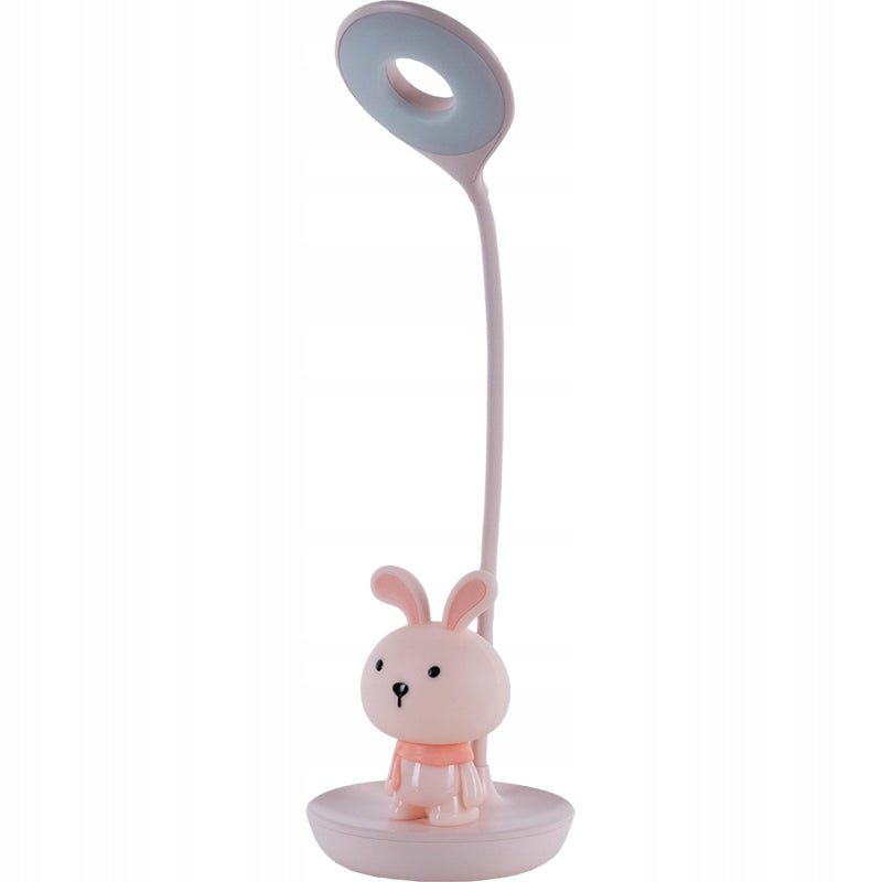 Lampka biurkowa rozowy krolik