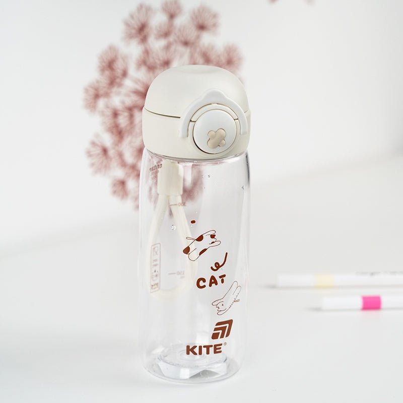 Butelka na wodę szkolna 480 ml z kotem Kite