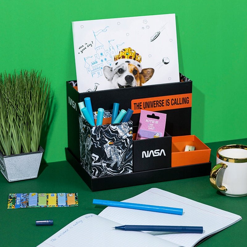 Organizer na biurko 5 elementów karton Nasa