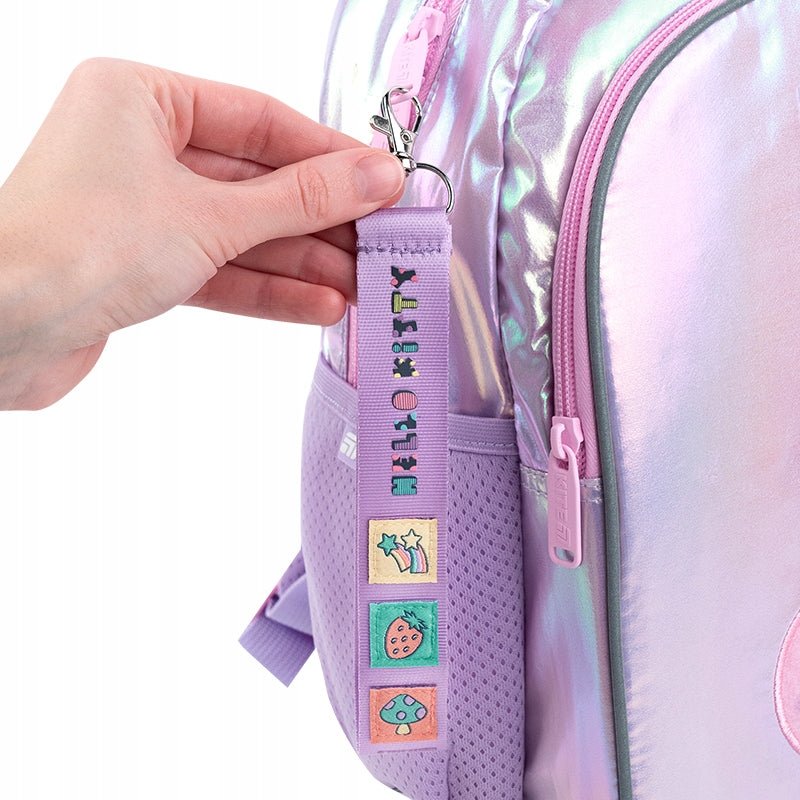 Zestaw naszywek na rzep z brelokiem dla dziewczynek Hello Kitty