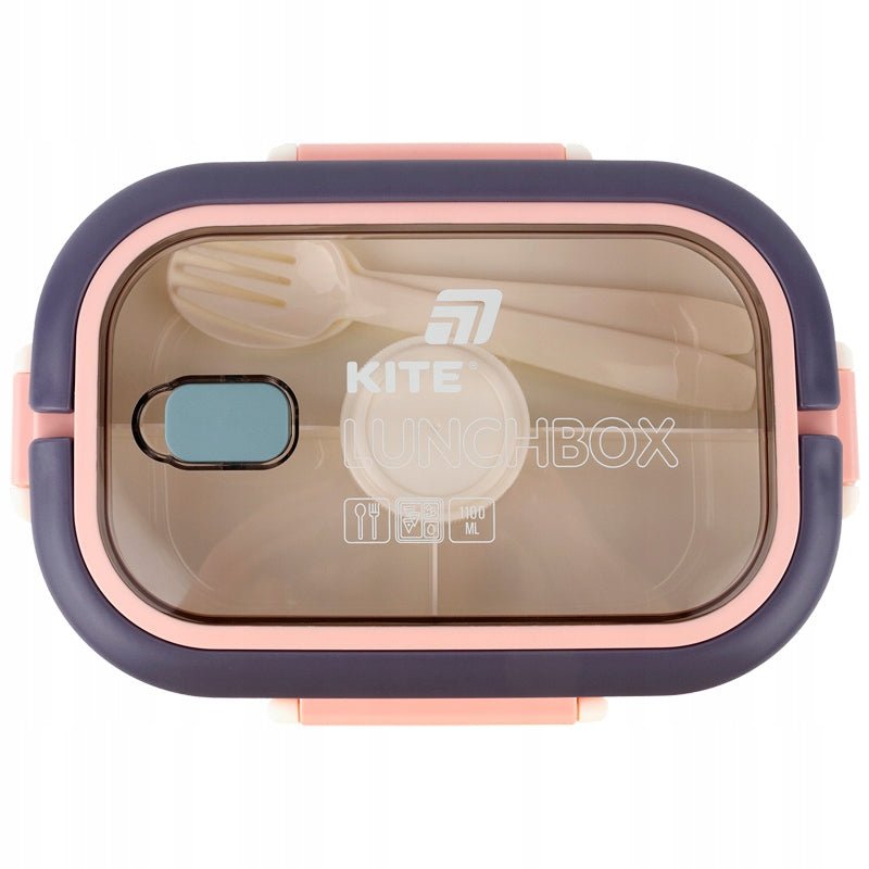 Zestaw lunchowy Kite z naczyniami i rączką do wygodnego przenoszenia