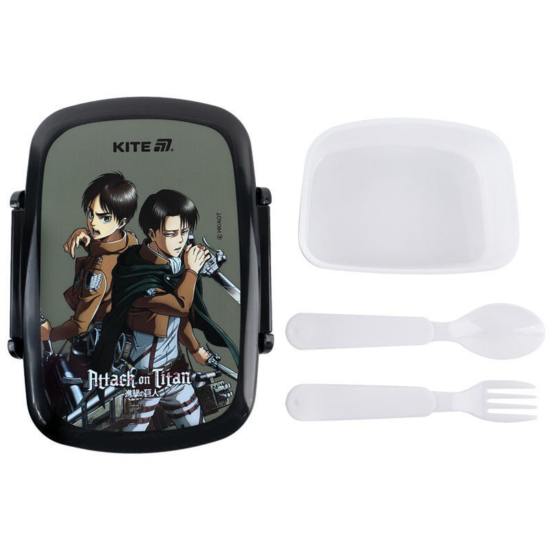 Lunchbox Śniadaniówka ze Sztućcami 750 ml Attack on Titan Kite