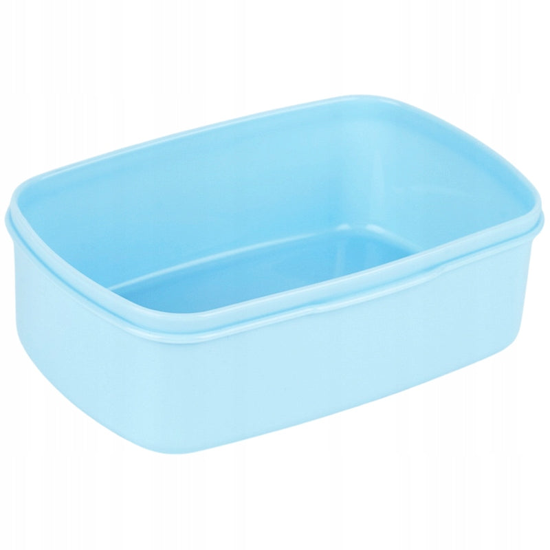 Pojemne wnętrze błękitnego lunchboxa Kite o pojemności 750 ml.