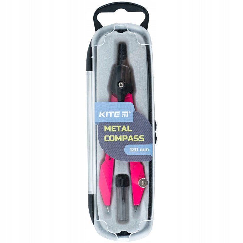 Cyrkiel kreślarski szkolny 120 mm z zapasową rylką i etui