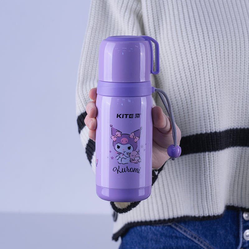 Termos dla dziewczynki z kubkiem metalowy Kuromi 350 ml