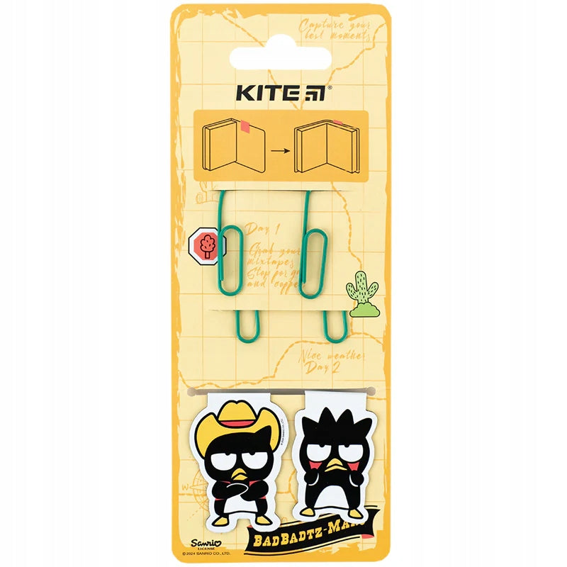 Figurkowe spinacze i zakladki Bad Badtz Maru dla dzieci