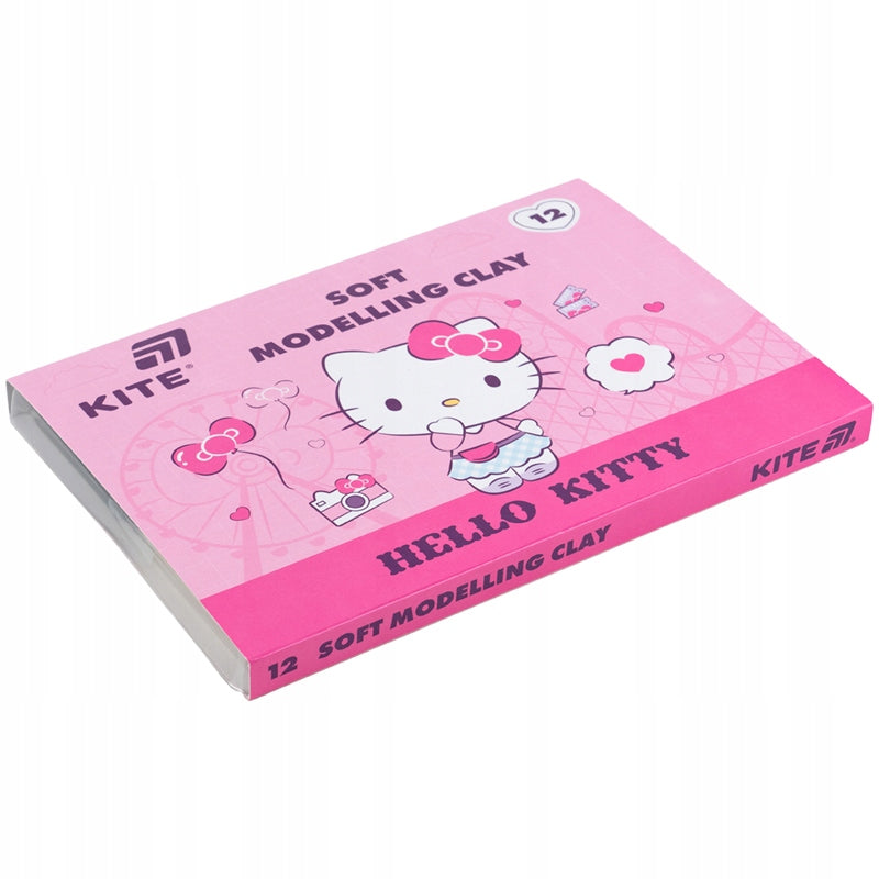 Przybory plastyczne Hello Kitty Kite – estetyczne opakowanie plasteliny woskowej.