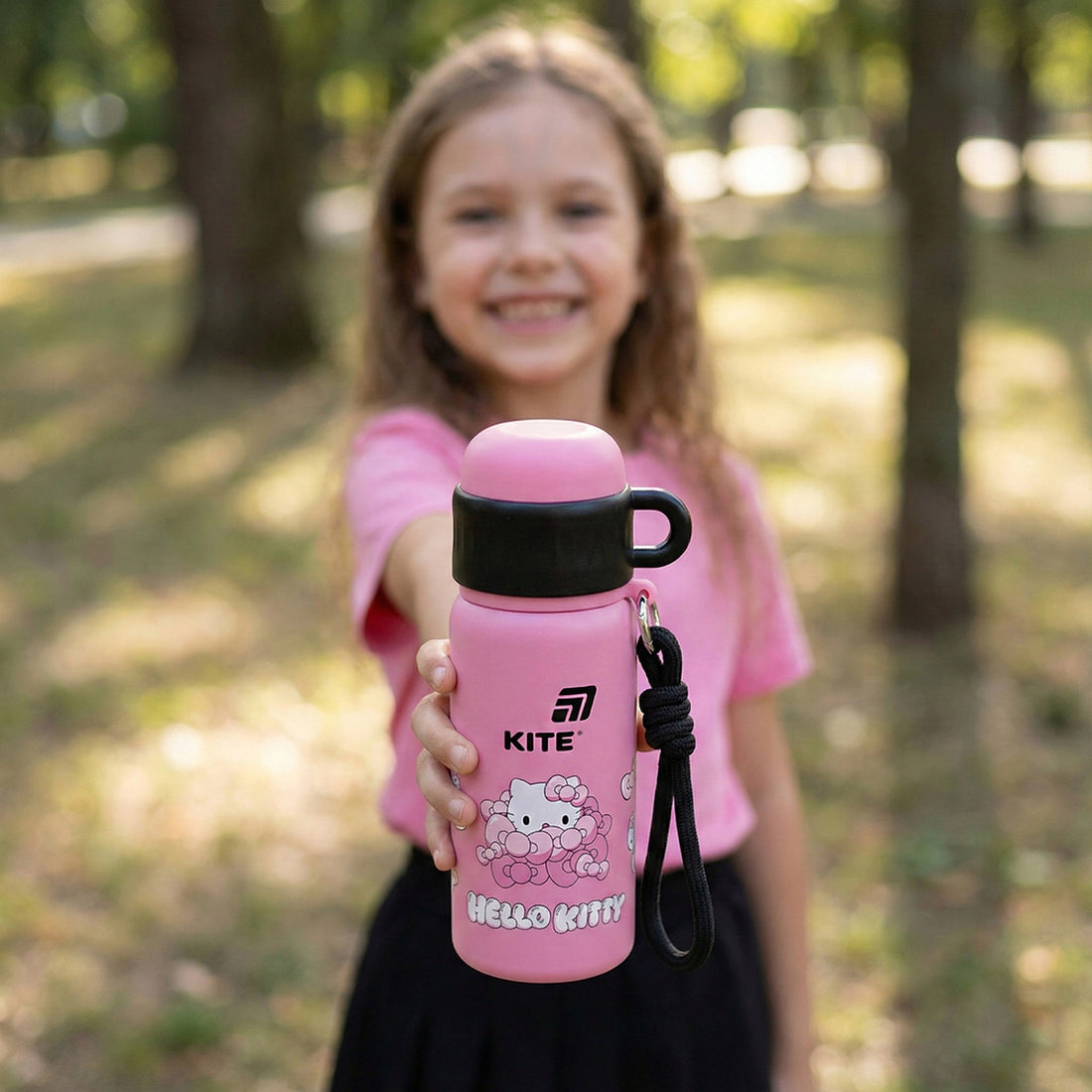 Termos dla dzieci Hello Kitty wygodny do przenoszenia